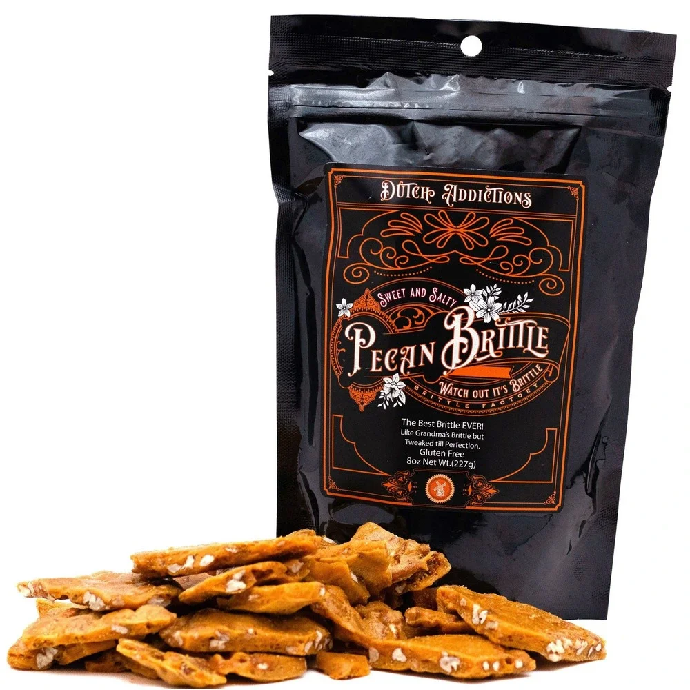 Oklahoma‎ #1 voted Pecan Brittle (8 oz) Buttery, Nutty,  Gluten Free